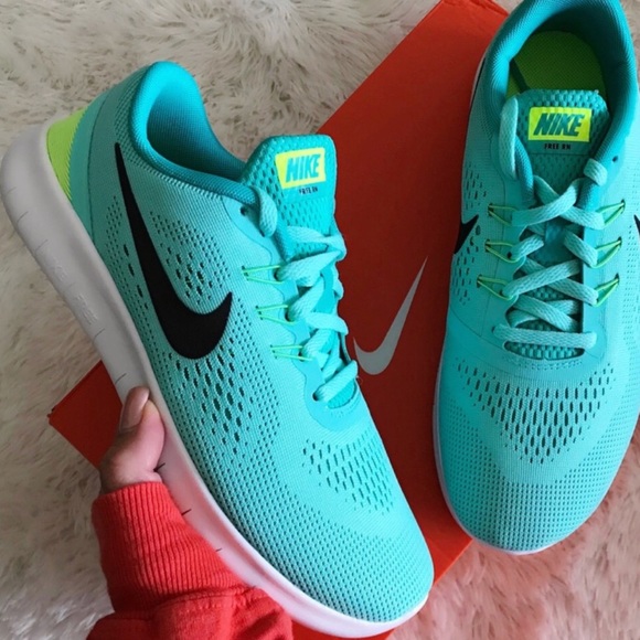 Nike Shoes - Nike free run turquoise women’s shoes new